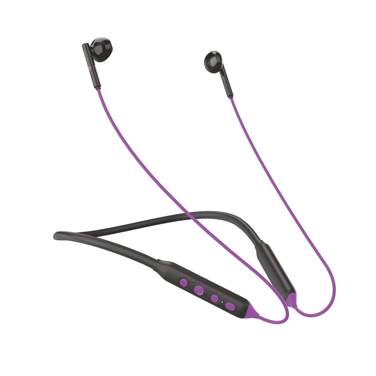 Portronics Harmonics Z5 Wireless Bluetooth Stereo Headset with 33Hrs Playtime, Double EQ Mode, 14.2 mm Dynamic Drivers, Click Action Buttons(Black | Blue | White | Purple | Read) - Image 3