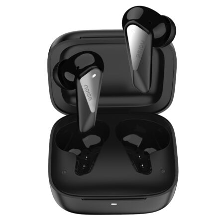 Noise Buds N1 Pro Truly Wireless Earbuds with Metallic Finish, ANC(Upto 30Db), 60H of Playtime, Dual Pairing, Instacharge(10 Min=200 Min), BT V5.3 (Slate Black | Aurora Red | Chrome Beige | Chrome Green | Chrome Purple | Lunar Silver | Artic Blue | Desert Gold | Chrome Black)