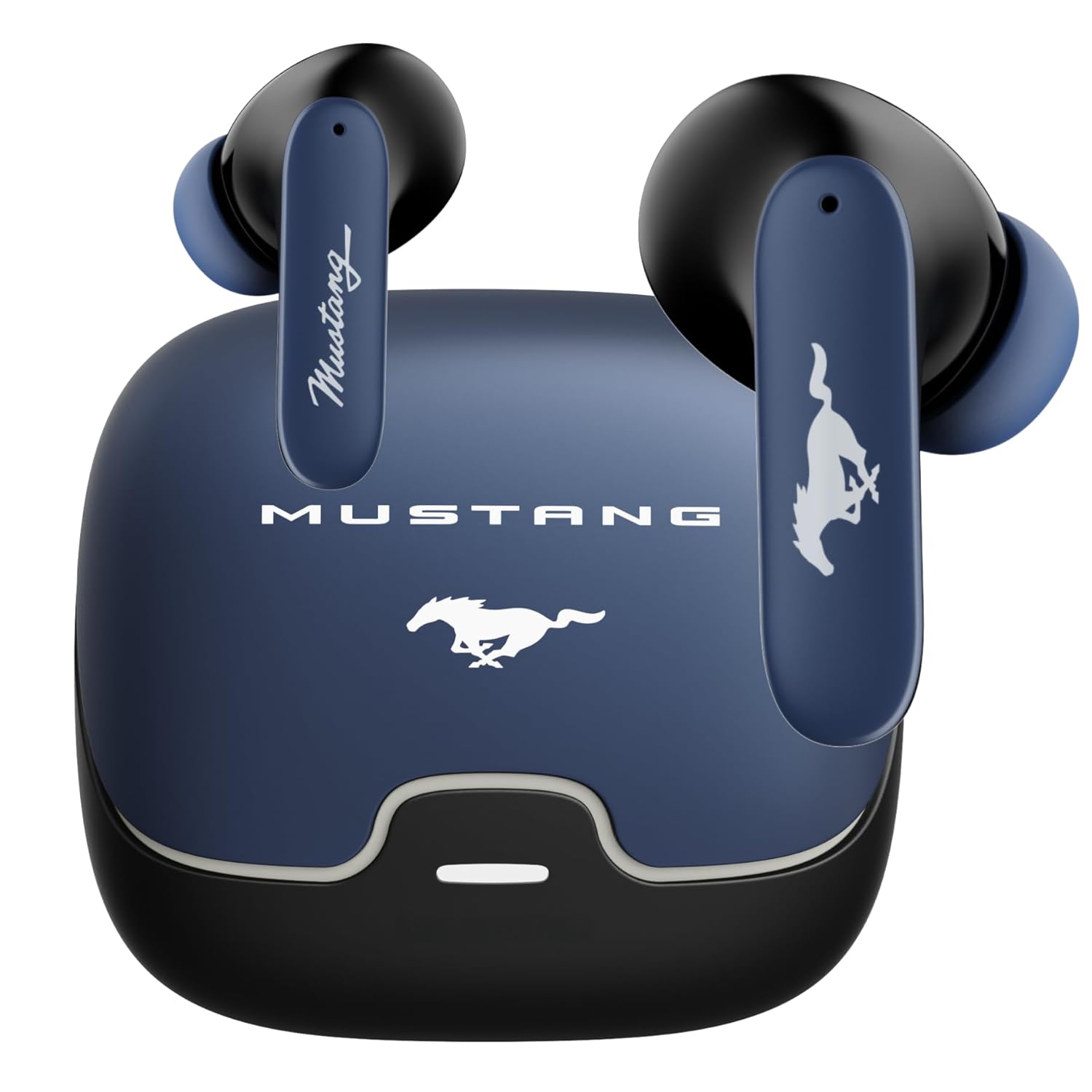 GOBOULT Mustang Derby Truly Wireless in Ear Earbuds with 100H Playtime, App Support, Dual Device Pairing, 4 Clear Calling ENC Mics, 45ms Low Latency, IPX5 Ear Buds TWS Bluetooth 5.4 (Derby | Blue | Dash | Lavender | Midnight | White | Z40 Black | Brown | Jungle)