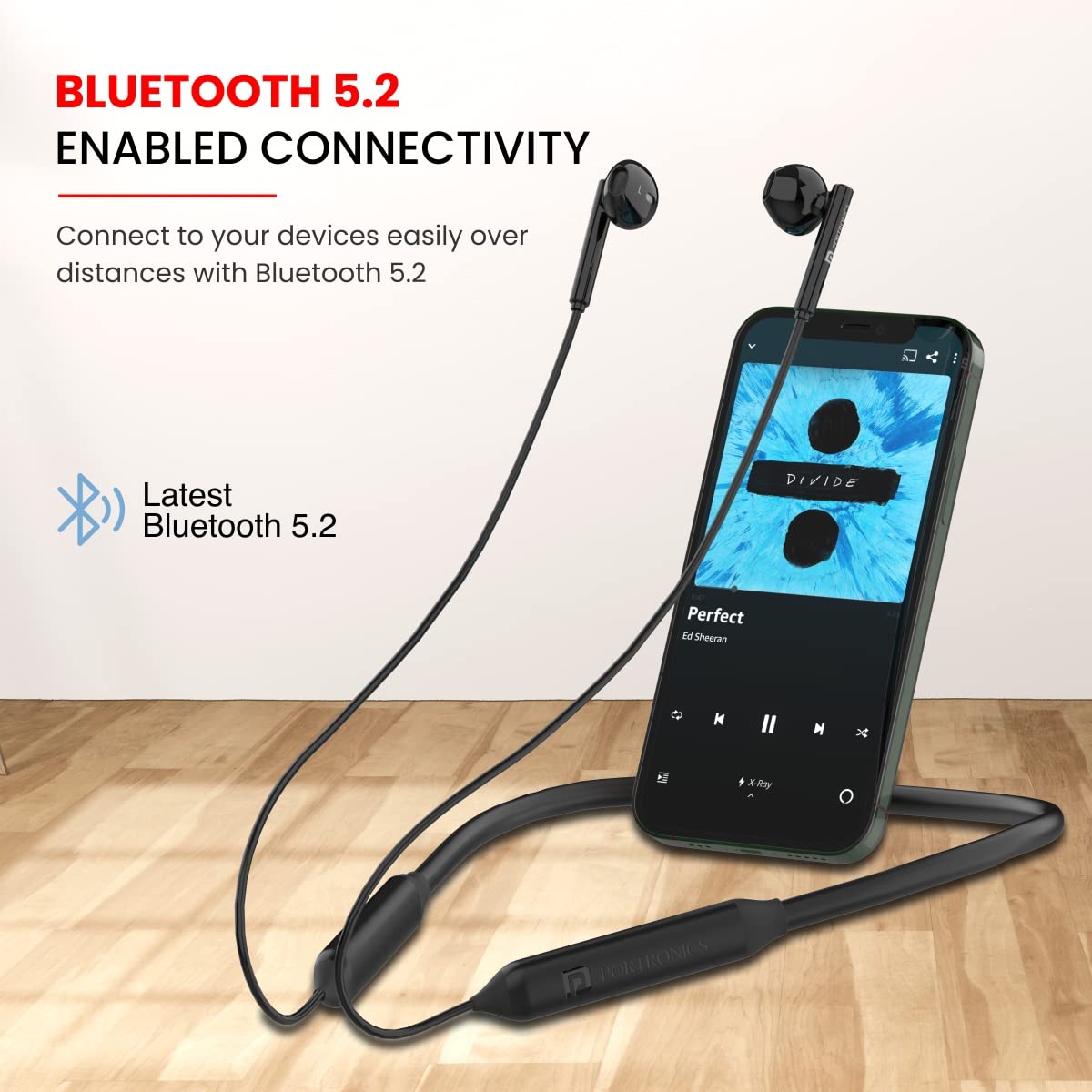 Portronics Harmonics Z5 Wireless Bluetooth Stereo Headset with 33Hrs Playtime, Double EQ Mode, 14.2 mm Dynamic Drivers, Click Action Buttons(Black | Blue | White | Purple | Read) - Image 29