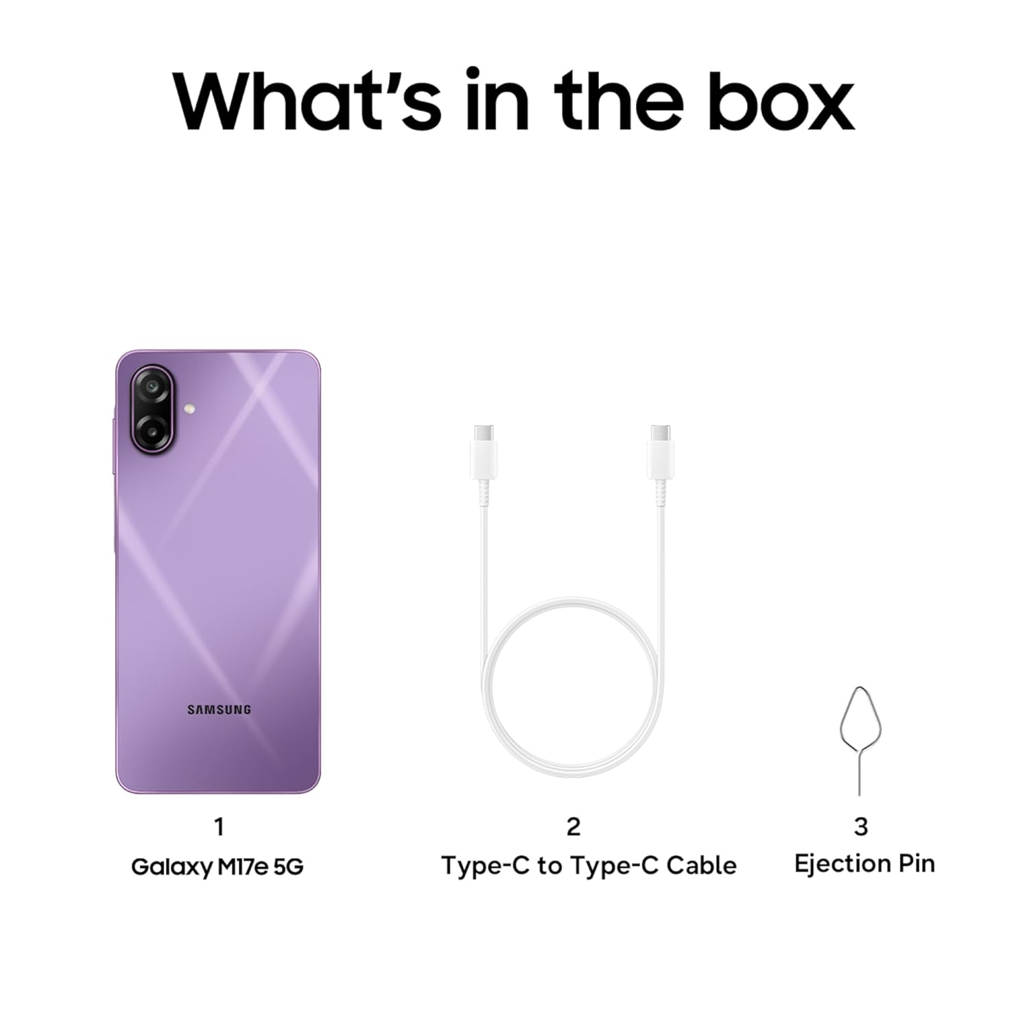 Samsung Galaxy M17e 5G Mobile (Vibe Violet, 4GB RAM, 128GB Storage) | Smoothest 120 Hz Refresh Rate| Monster 6000 mAh Battery | IP54 | 6 Gen OS Upgrades | AI | Gemini Live | Without Charger (Blitz Blue | Vibe Violet) - Image 2