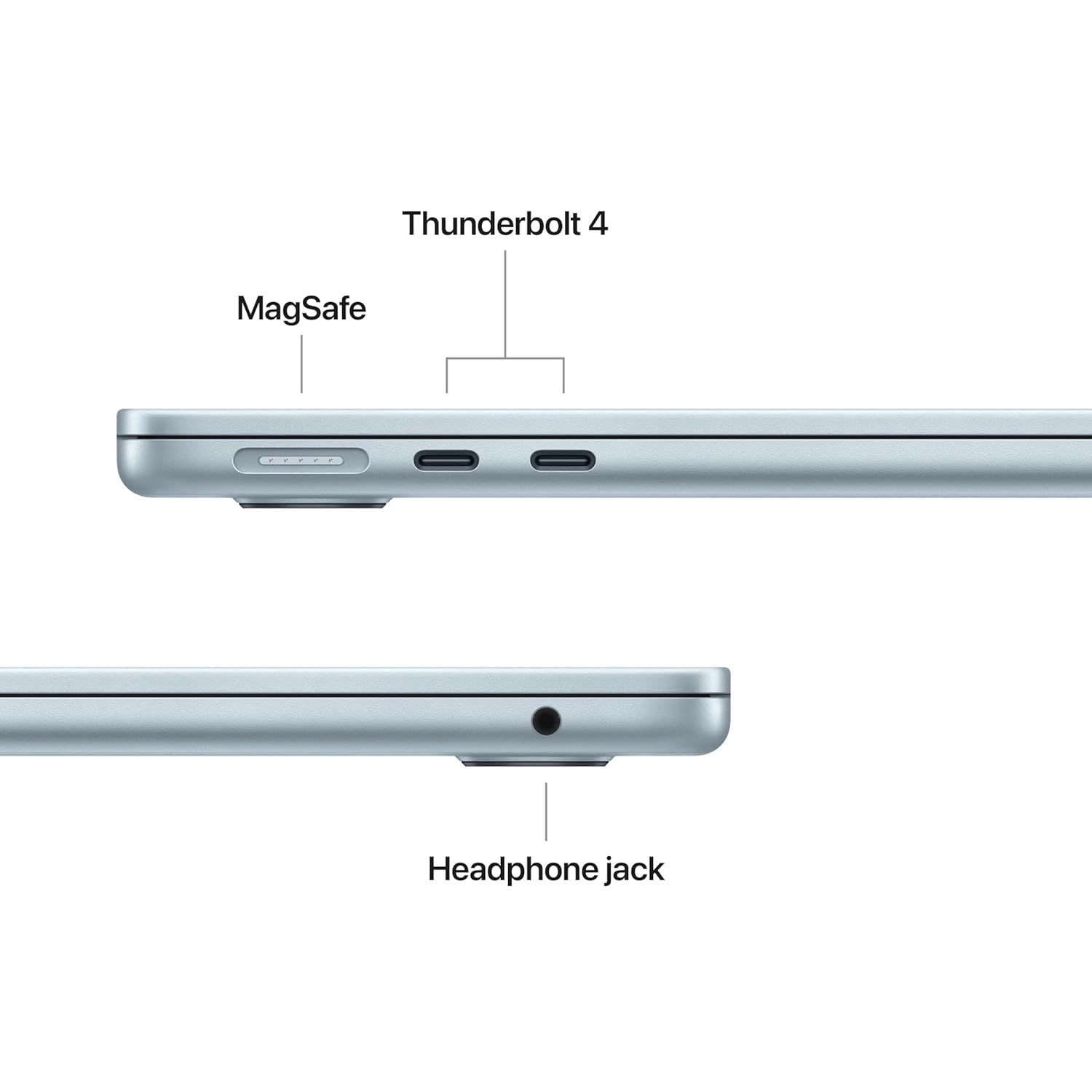 Apple MacBook Air 13″ Laptop with M5 chip: AI and Apple Intelligence, 34.46 cm (13.6″) Liquid Retina Display, 24GB Unified Memory, 1 TB SSD Storage, 12MP Center Stage Camera, Touch ID, (Silver | Starlight | Sky Blue | Midnight) - Image 8