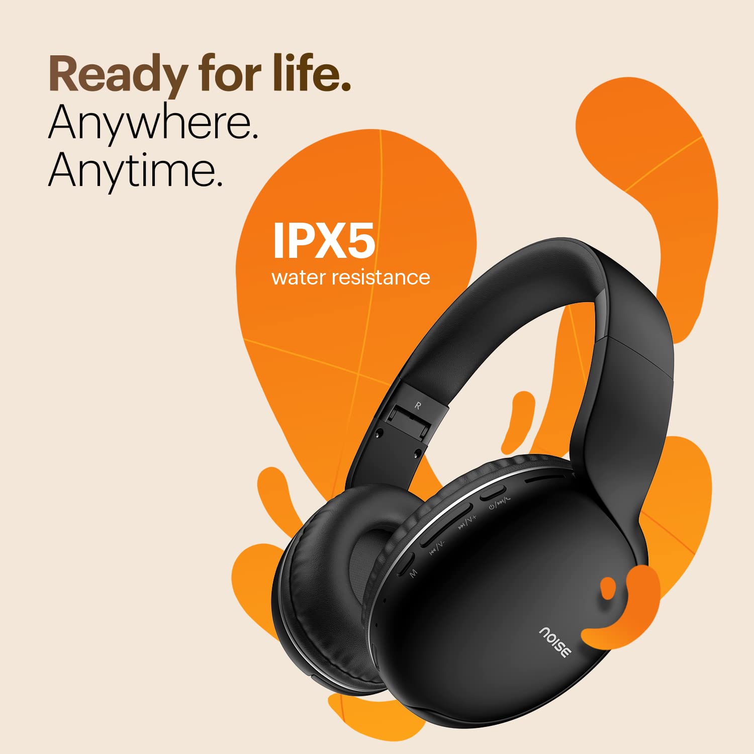 Noise Two Wireless On Ear Headphones with 50 Hours Playtime, Low Latency(up to 45ms), 4 Play Modes, Dual Pairing, BT v5.3, (Bold Black | Serene Blue | Calm White) - Image 6