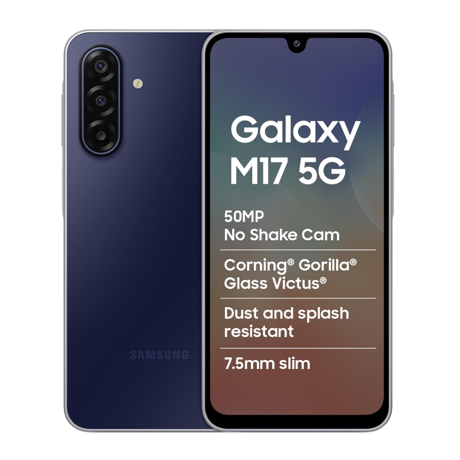 Samsung Galaxy M17 5G Mobile (Sapphire Black, 6GB RAM, 128GB Storage) | 50MP OIS Triple Camera | Gorilla Glass Victus | IP54 | 6 Gen OS Upgrades | AI | Gemini Live | Lag-Free Gaming | Without Charger - Image 10