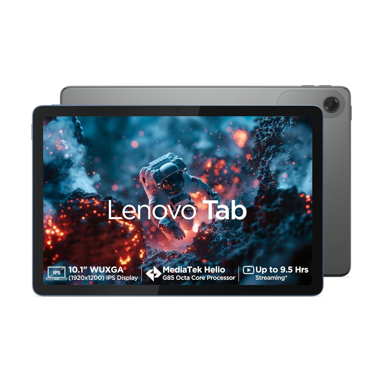 Lenovo Tab (Smartchoice) | 10.1 Inch Display| Wi-Fi Only| 4 GB RAM + 64 GB ROM (Expandable up to 1 TB)| Metal Body| Dual Speakers with Dolby Atmos| Android 14| Color, (Polar Blue | Grey) - Image 4