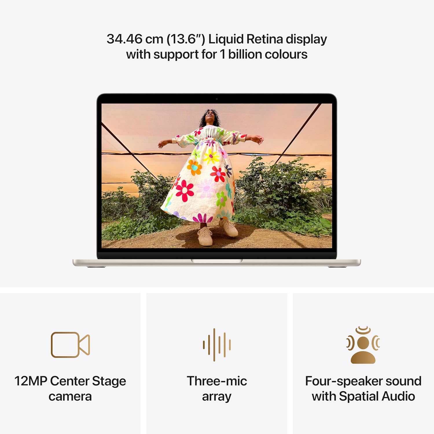 Apple MacBook Air 13″ Laptop with M5 chip: AI and Apple Intelligence, 34.46 cm (13.6″) Liquid Retina Display, 24GB Unified Memory, 1 TB SSD Storage, 12MP Center Stage Camera, Touch ID, (Silver | Starlight | Sky Blue | Midnight) - Image 19