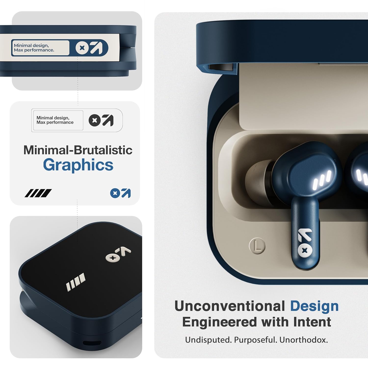 GOBOULT Tenet TWS Earbuds with 75H Playtime, Amp App Support, Quad Mic ENC, Dual Device Pairing Buds, 13mm Driver Ear Buds, Bluetooth 5.4 Wireless Earbuds (Midnight Blue) - Image 16