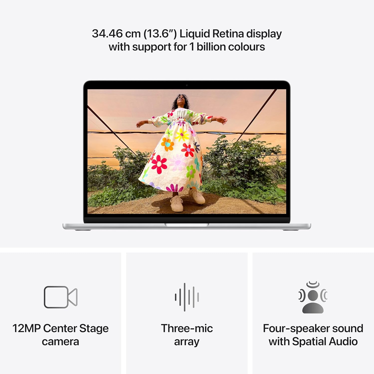 Apple MacBook Air 13″ Laptop with M5 chip: AI and Apple Intelligence, 34.46 cm (13.6″) Liquid Retina Display, 24GB Unified Memory, 1 TB SSD Storage, 12MP Center Stage Camera, Touch ID, (Silver | Starlight | Sky Blue | Midnight) - Image 14