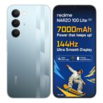 Realme narzo 100 Lite 5G (Frost Silver,4GB+128GB) | 7000mAh Titan Battery | 4 Years, Zero Lag | 144 Hz Ultra Smooth Display | 6 nm Octa-core 5G Chipset | Color Pop Design | VC Cooling (Thunder Black | Frost Silver)