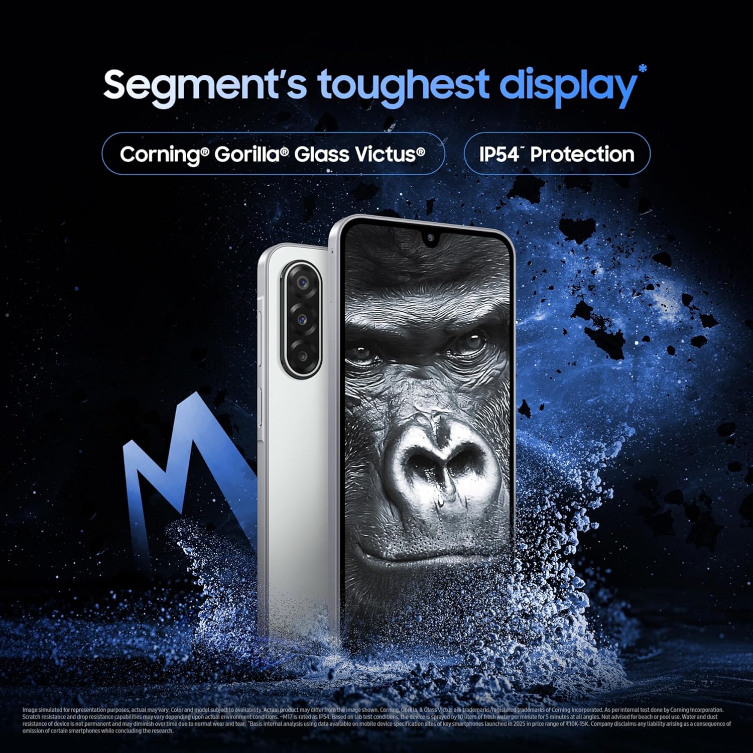 Samsung Galaxy M17 5G Mobile (Sapphire Black, 6GB RAM, 128GB Storage) | 50MP OIS Triple Camera | Gorilla Glass Victus | IP54 | 6 Gen OS Upgrades | AI | Gemini Live | Lag-Free Gaming | Without Charger - Image 6